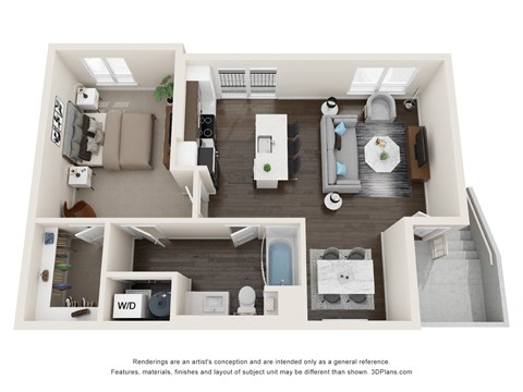 onebedroom carriage apartment at The offset.